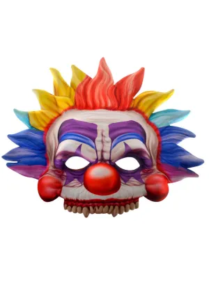Scary Rainbow Clown Halloween Costume Mask