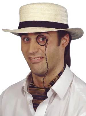 School Days Straw Boater Hat