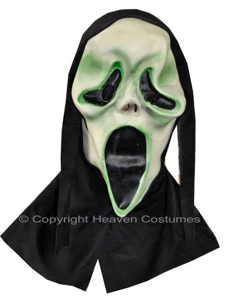 Screaming Ghost Adults Halloween Mask with Hood