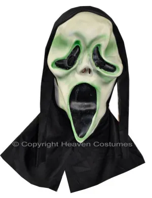 Screaming Ghost Adults Halloween Mask with Hood