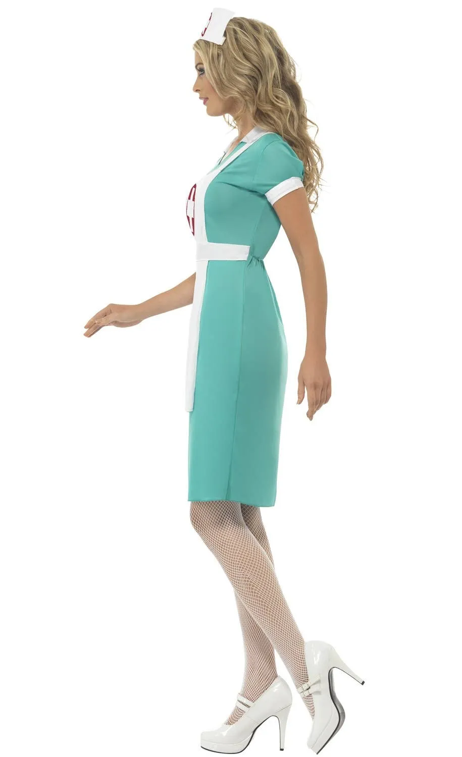 Scrub Nurse Womens Fancy Dress Costume
