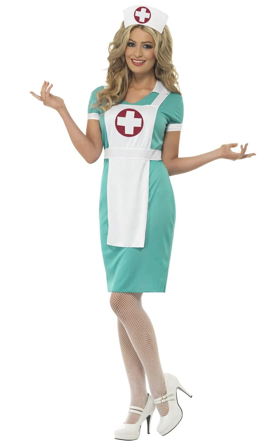 Scrub Nurse Womens Fancy Dress Costume