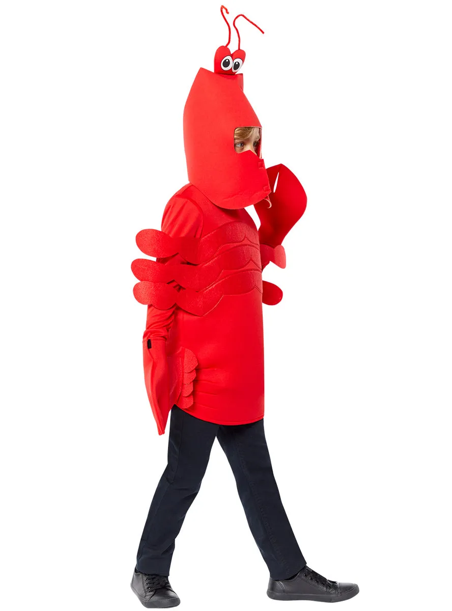 Sea Creature Kids Red Lobster Costume