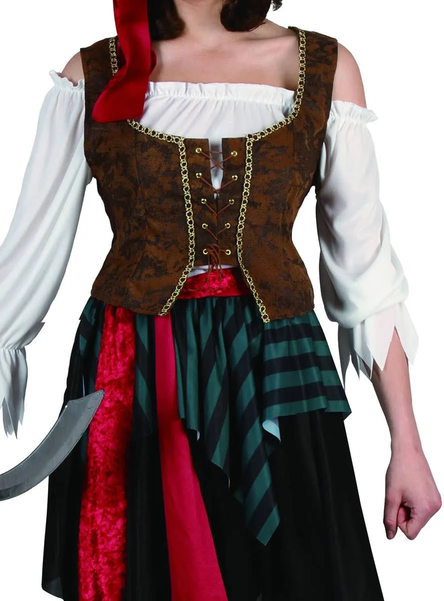 Sea Faring Pirate Womens Fancy Dress Costume
