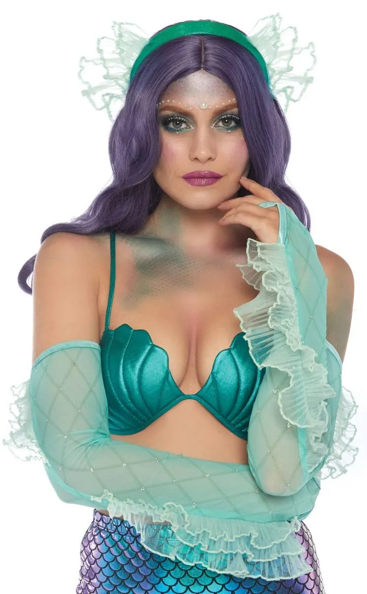 Sea Foam Mermaid Green Costume Accessory Kit