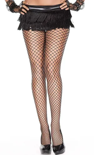 Seamless Sexy Black Fishnet Pantyhose