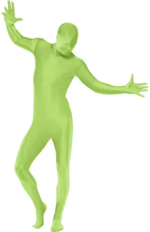 Second Skin Adults Green Morphsuit Costume