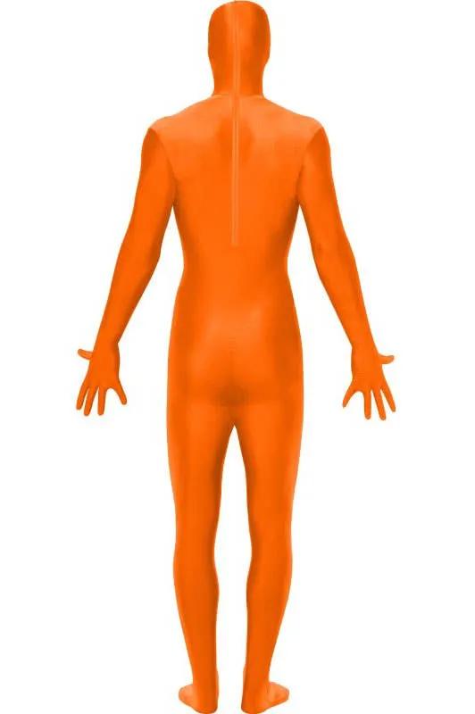 Second Skin Adults Orange Morphsuit Costume