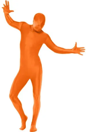 Second Skin Adults Orange Morphsuit Costume