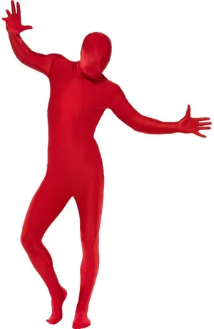 Second Skin Adults Red Morphsuit Costume