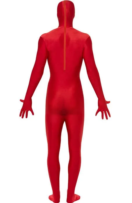 Second Skin Adults Red Morphsuit Costume