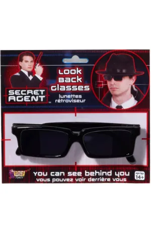 Secret Agent Black Costume Glasses