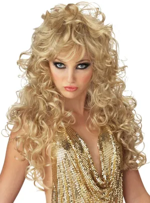 Seduction 70s Blonde Disco Wig