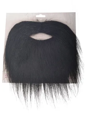 Self Adhesive Bushy Black Beard and Moustache Set