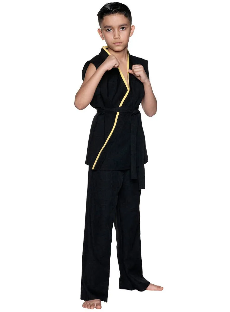 Sensei Boys Black Karate Master Costume