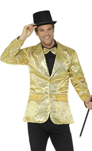 Sequin Gold Mens Cabaret Costume Jacket