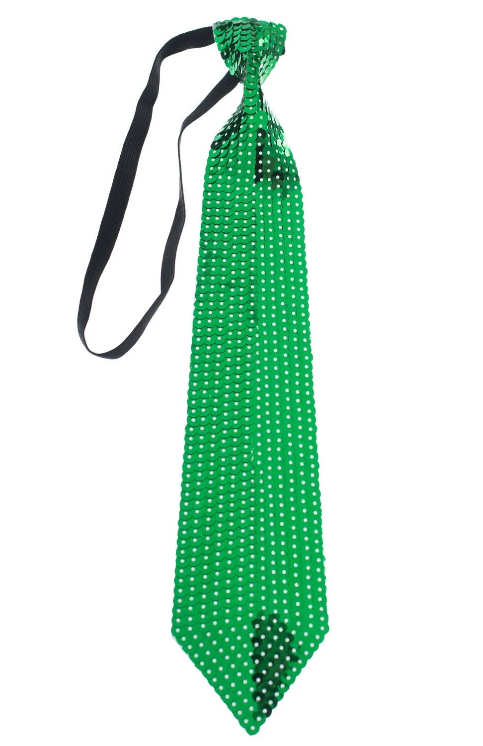 Sequined Green Costume Neck Tie Accessory