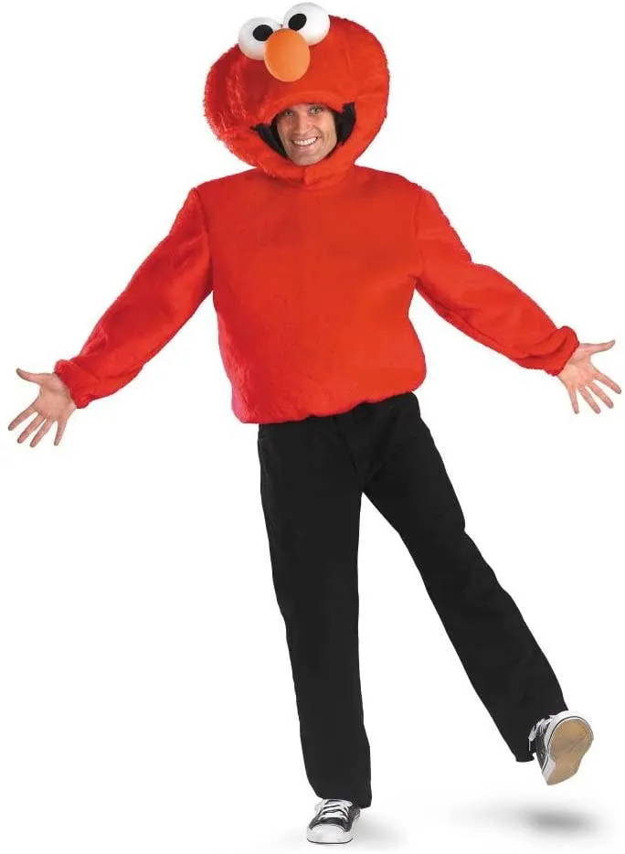 Sesame Street Mens Elmo Fancy Dress Costume