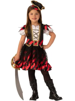 Seven Seas Deluxe Girls Pirate Fancy Dress Costume