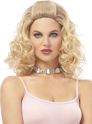 Sexy City Girl Womens Curly Blonde Carrie Costume Wig