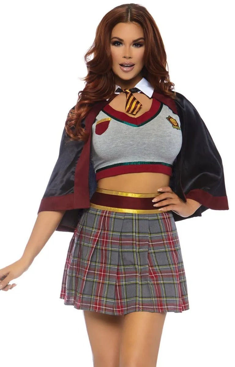 Sexy Gryffindor Womens School Uniform Costume