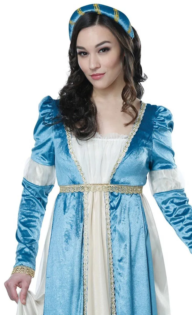 Shakespeare Womens Blue Juliet Renaissance Costume