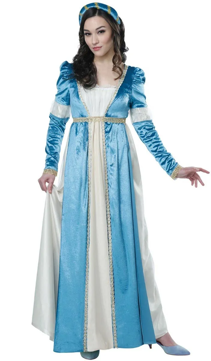 Shakespeare Womens Blue Juliet Renaissance Costume