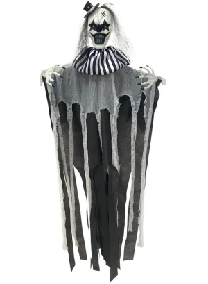 Shaking 4 Foot Hanging Evil Clown Halloween Decoration