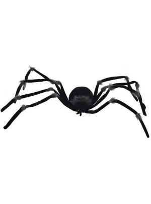Shaking Black Spider Halloween Decoration with Lights