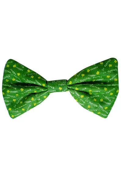 Shamrock Irish Green Satin Bow Costume Accessory