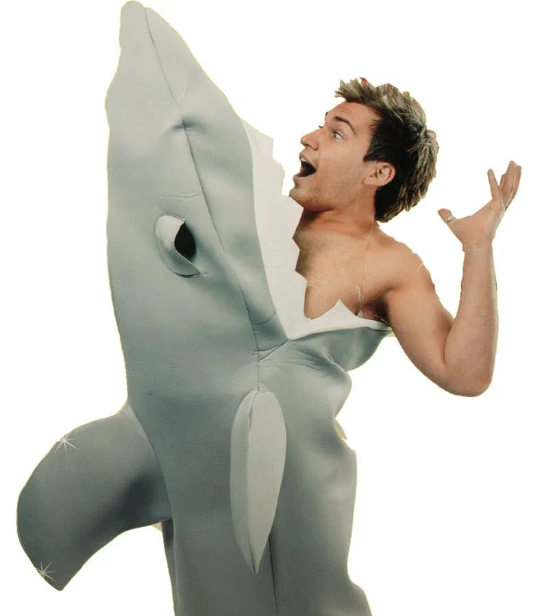 Shark Attack Victim Mens Novelty Costume