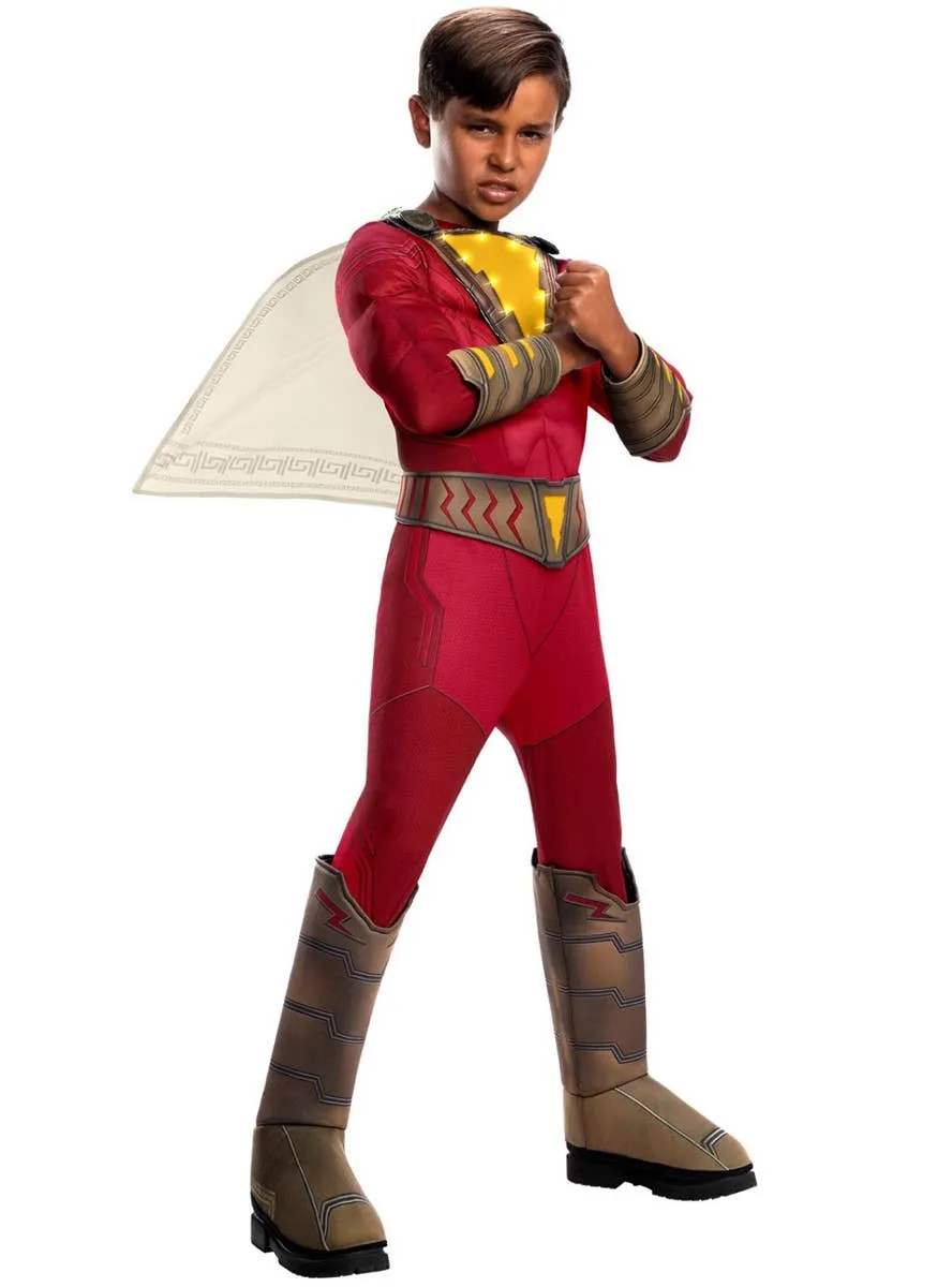 Shazam! Boys Deluxe Light Up Superhero Costume