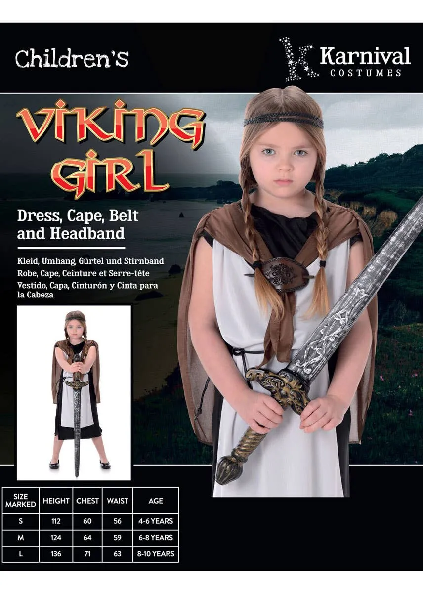 Shield Maiden Girls Viking Costume