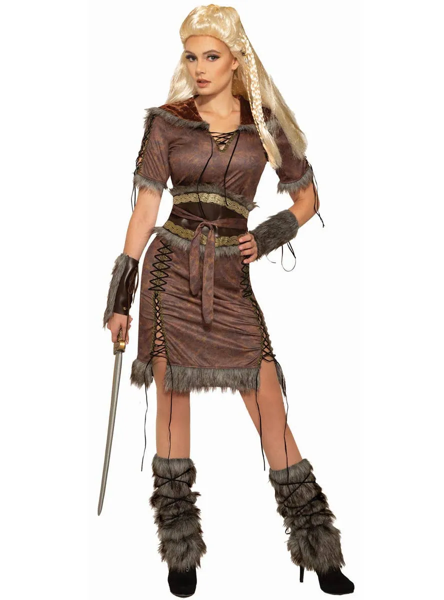 Shield Maiden Womens Viking Dress Up Costume