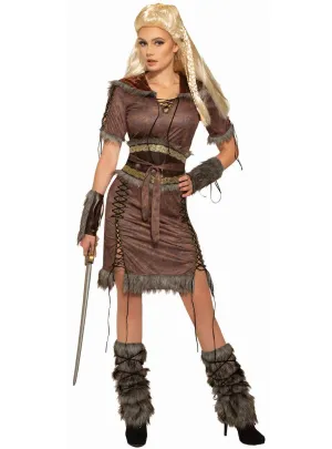 Shield Maiden Womens Viking Dress Up Costume
