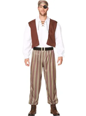 Ship Wreck Pirate Classic Mens Costume