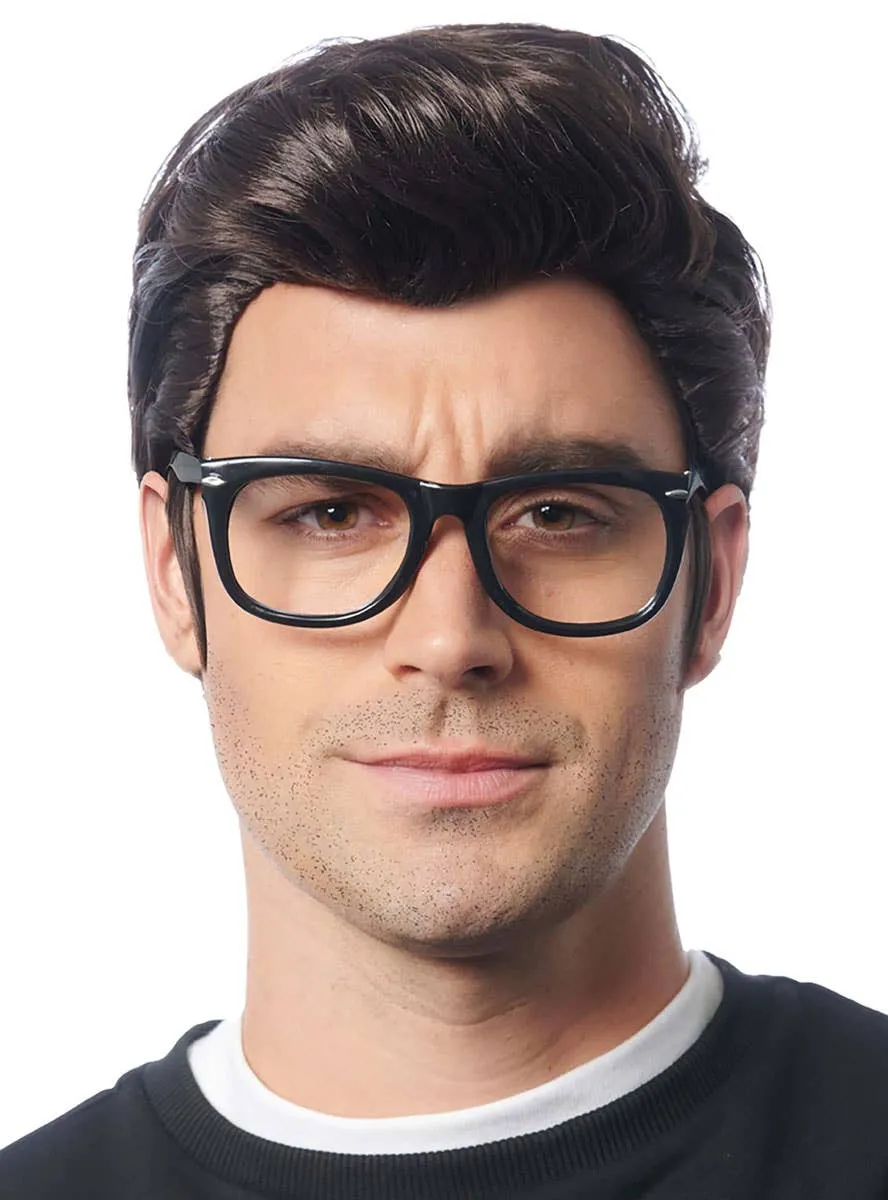Short Brown David Rose Style Mens Costume Wig