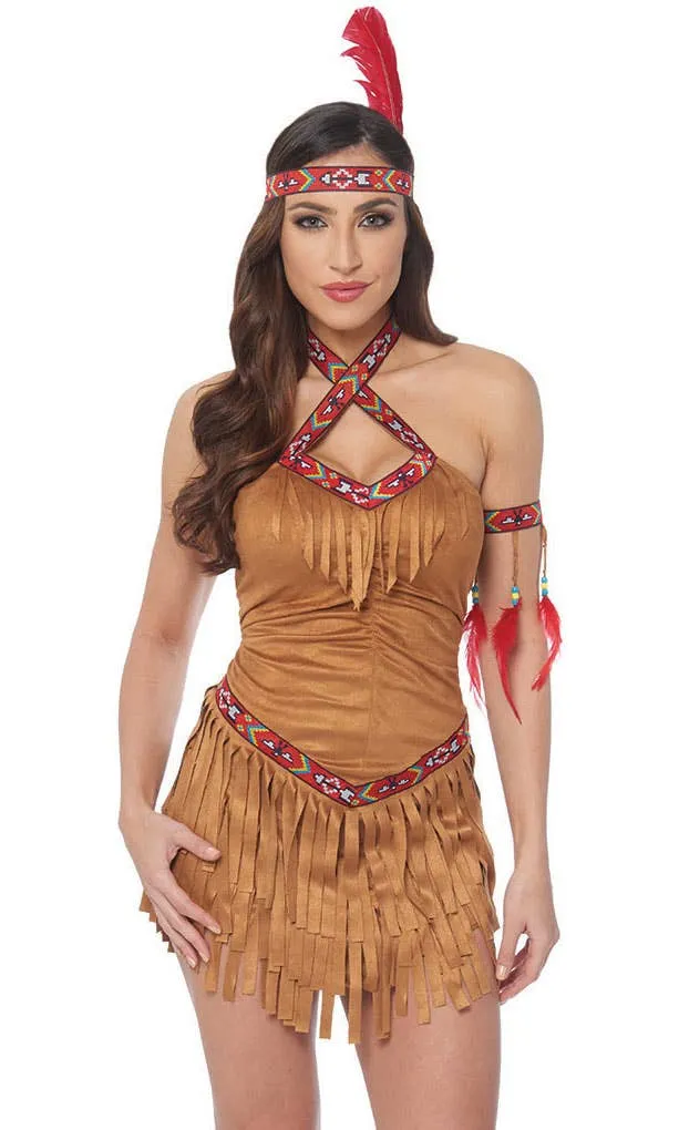 Short Native American Womens Sexy Costume