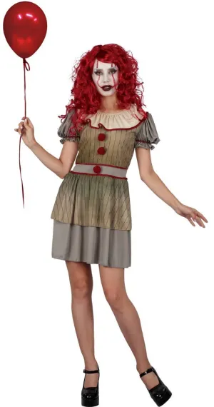 Sideshow Sam Womens IT Clown Halloween Costume