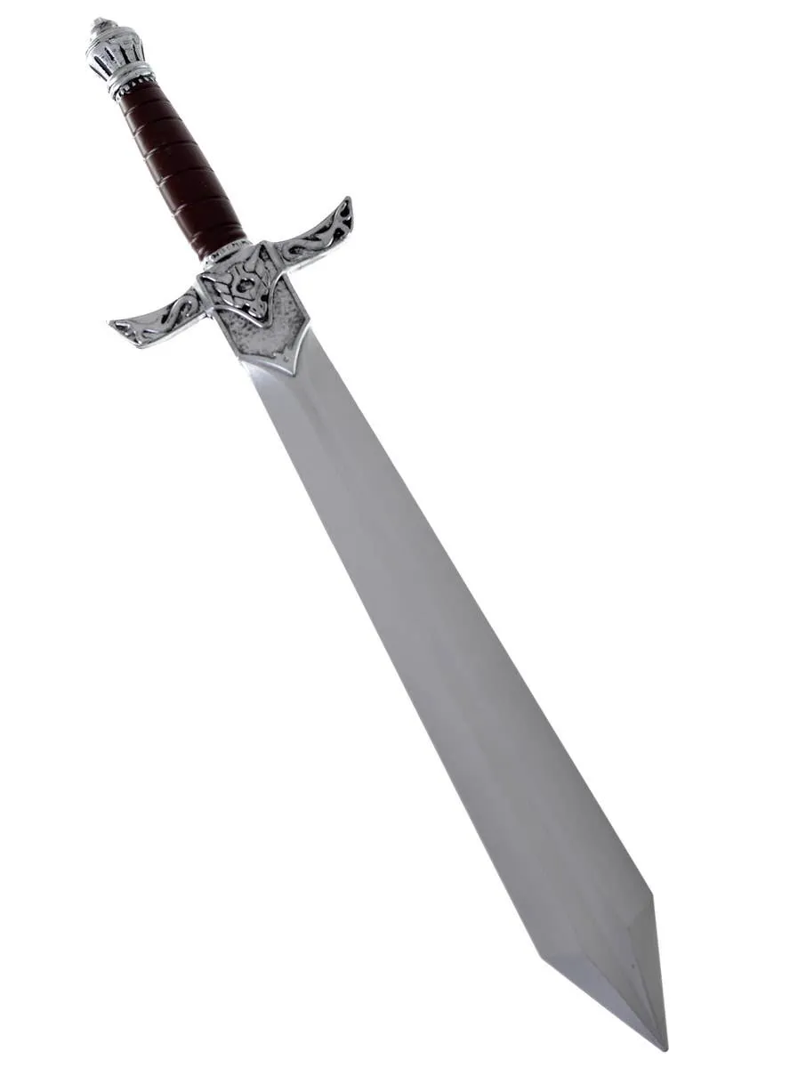 Silver Medieval Knight's Sword Costume Weapon