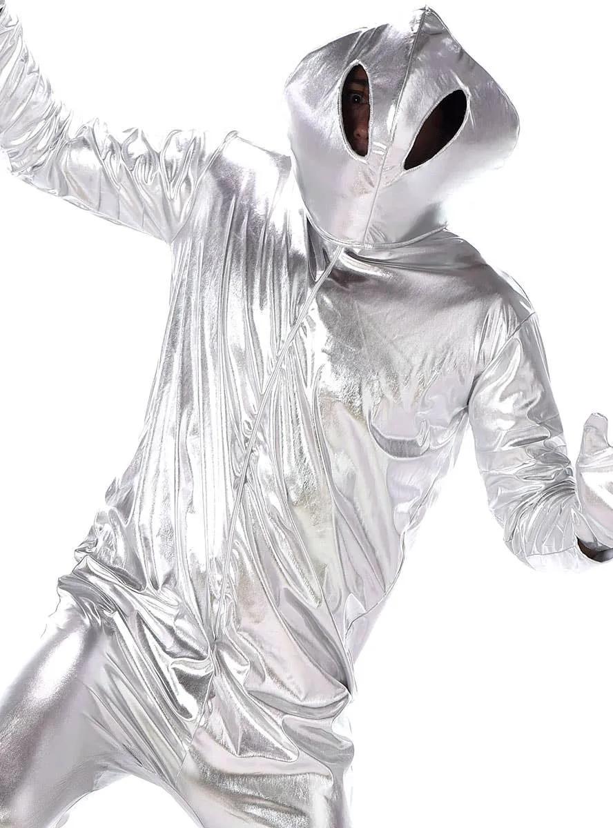 Silver Space Alien Mens Costume