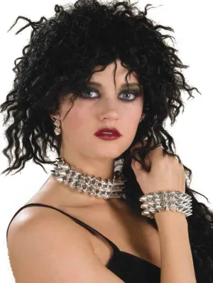 Silver Spiked 1980s Costume Jewellery Set
