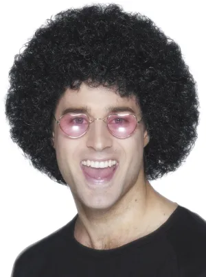 Simple Fluffy Black Afro Costume Wig