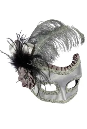 Simply Stunning Womens Silver Masquerade Mask