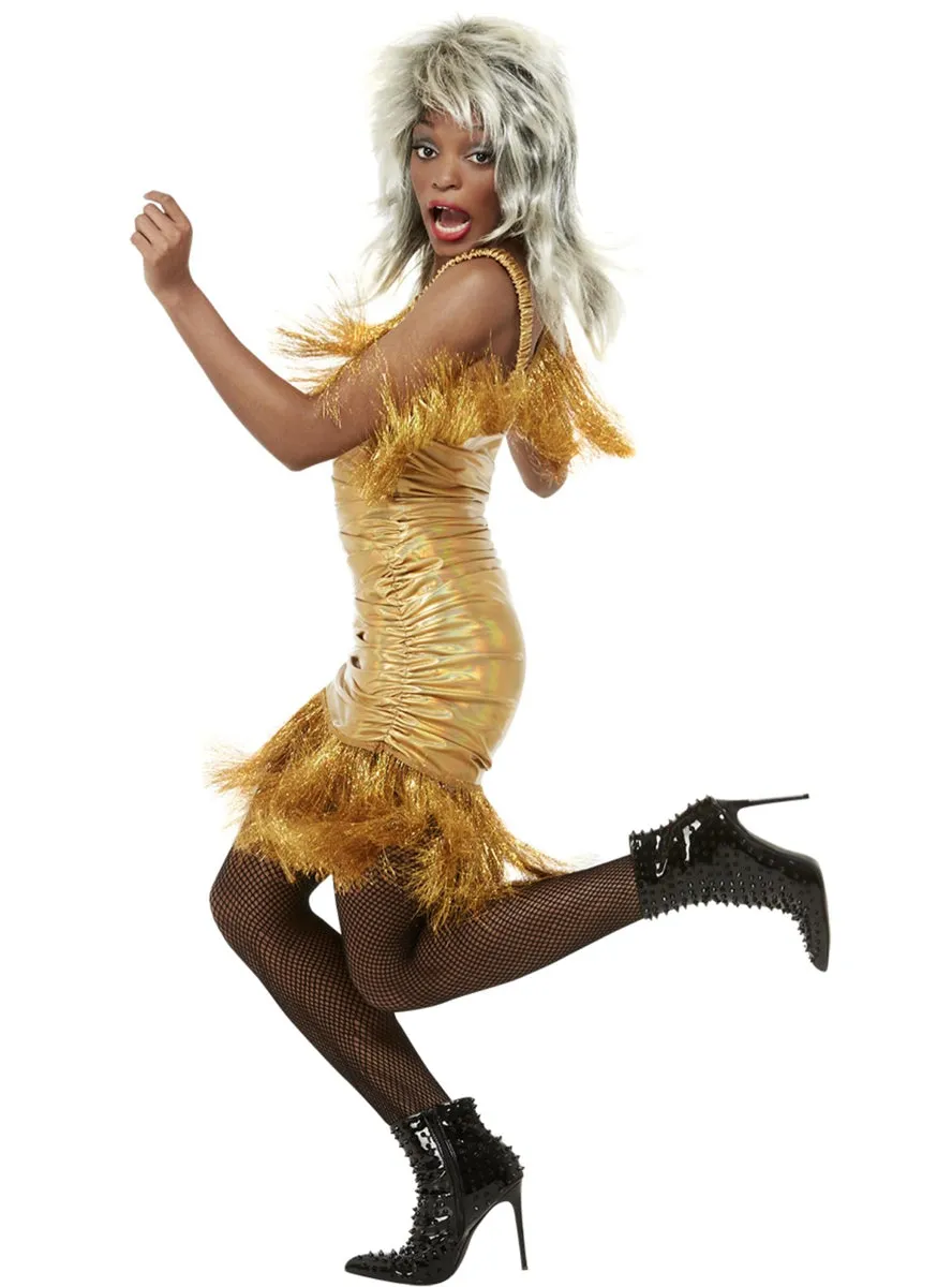Simply The Best Womens Tina Gold Singer Costume