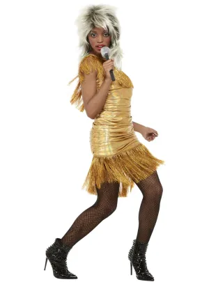 Simply The Best Womens Tina Gold Singer Costume