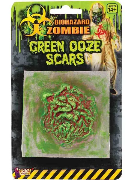 Single Pack Biohazard Zombie Green Ooze Scar Special Effects