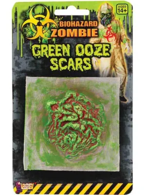 Single Pack Biohazard Zombie Green Ooze Scar Special Effects