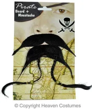 Sinister Pirate Beard with Moustache