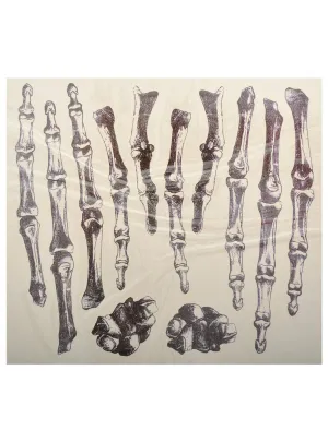 Skeleton Bones Halloween Temporary Tattoos